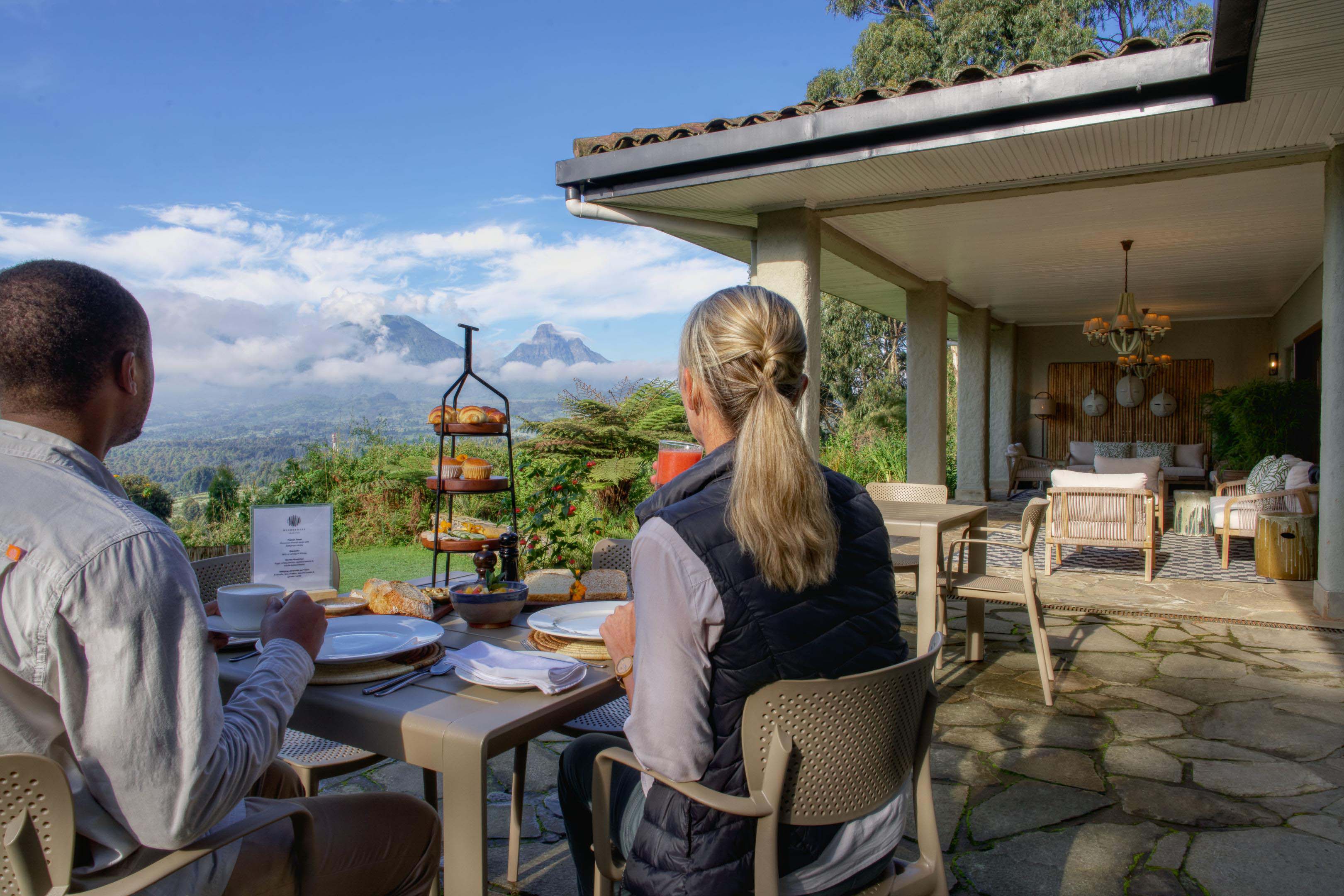 Stay at Sabyinyo Silverback Lodge on a Luxury Safari Rwanda and Gorilla Trekking Tours